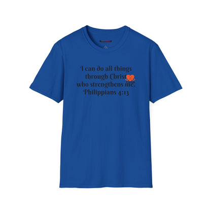 Unisex Softstyle T-Shirt -Philippians 4:13 - I can do all things