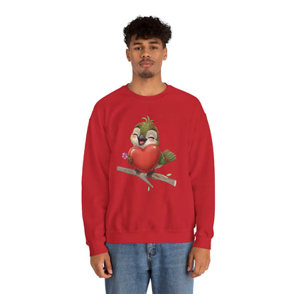 Unisex Heavy Blend Crewneck Sweatshirt Ciguita Hugging a Heart