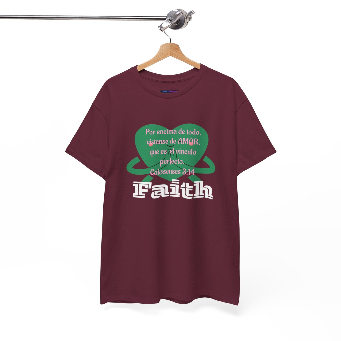 Unisex Heavy Cotton Tee - Fe (Faith), Colosenses 3:14