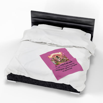 Velveteen Plush Blanket - Be Yourself Friendship