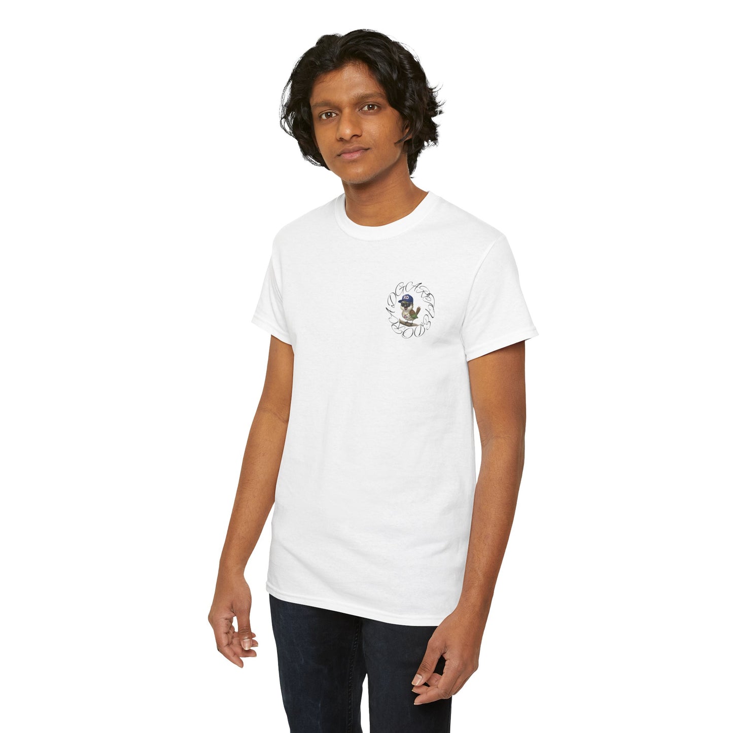 Unisex Heavy Cotton Tee - Cigüita y su Flow Dominicano - Front and Back