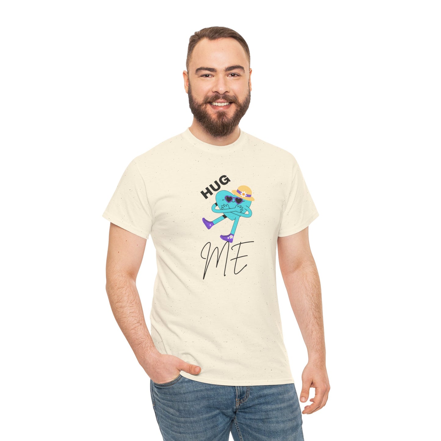 Unisex Heavy Cotton Tee HUG ME GIRL