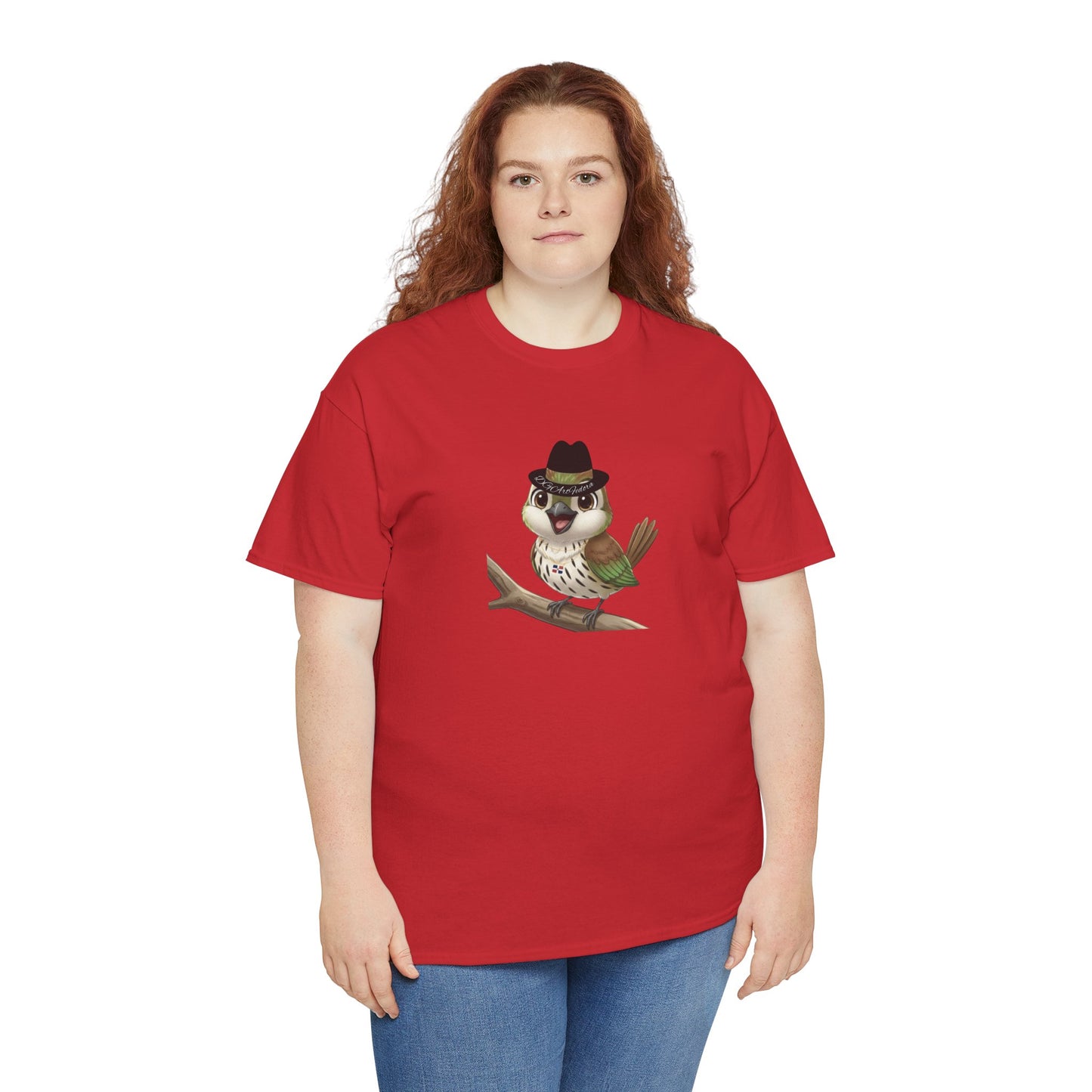 Unisex Heavy Cotton Tee Ciguita Chillin' on a Branch