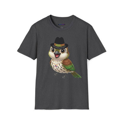Unisex T-shirt Ciguita the Palmchat with Hat & Chain