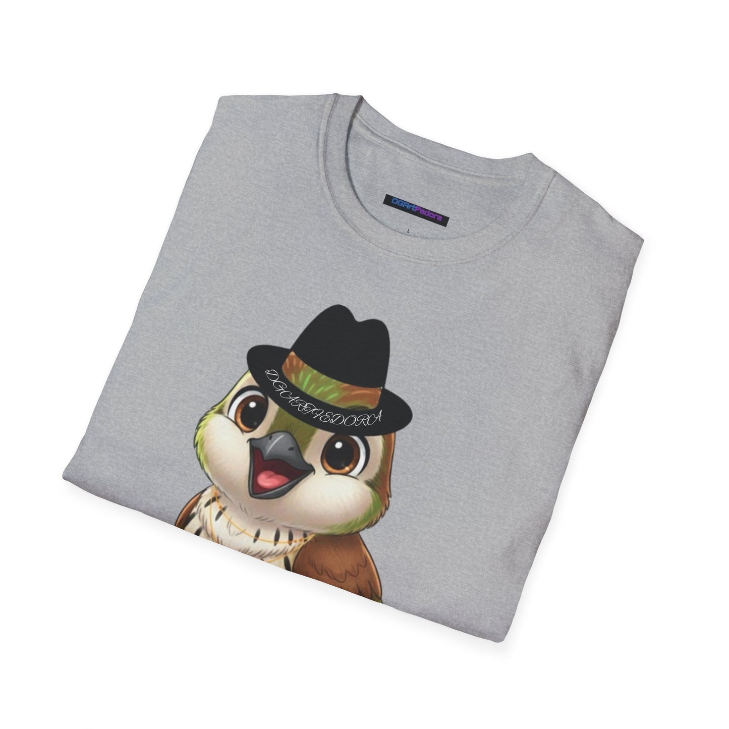 Unisex T-shirt Ciguita the Palmchat with Hat & Chain