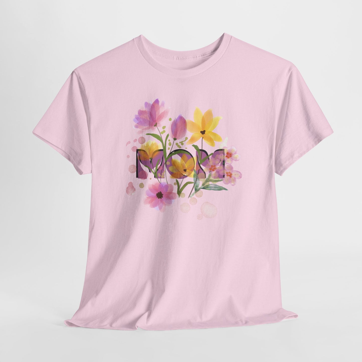 Soft Floral Mom Tribute Design - Heavy Cotton Tee