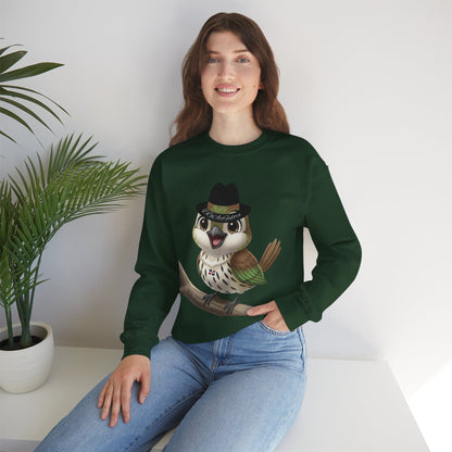 Unisex Heavy Blend Crewneck Sweatshirt Cigüita the Palmchat