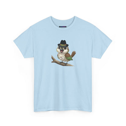 Unisex Heavy Cotton Tee Ciguita Chillin' on a Branch