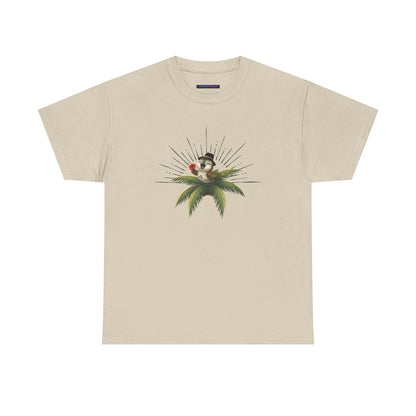 Unisex Heavy Cotton Tee Ciguita Tropical Sunrise
