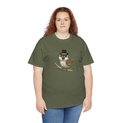 Unisex Heavy Cotton Tee Ciguita Chillin' on a Branch