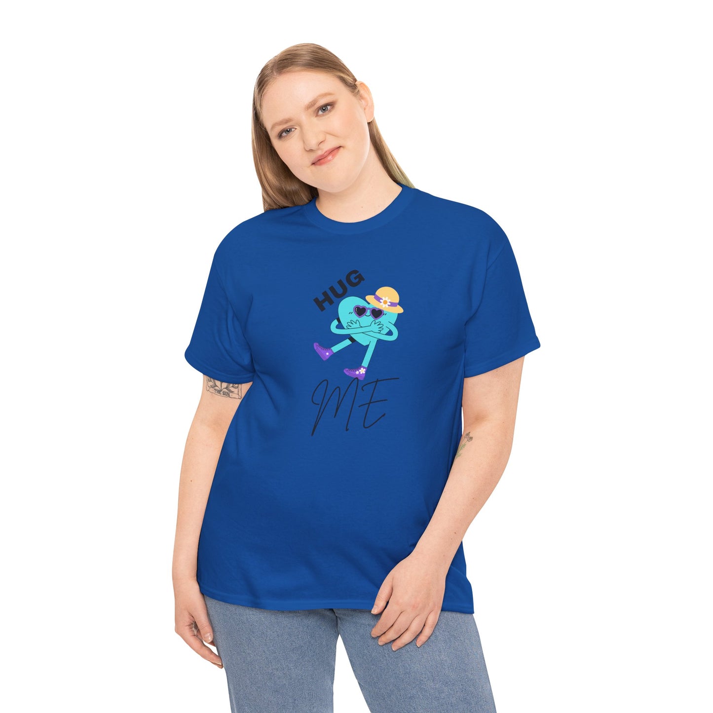 Unisex Heavy Cotton Tee HUG ME GIRL