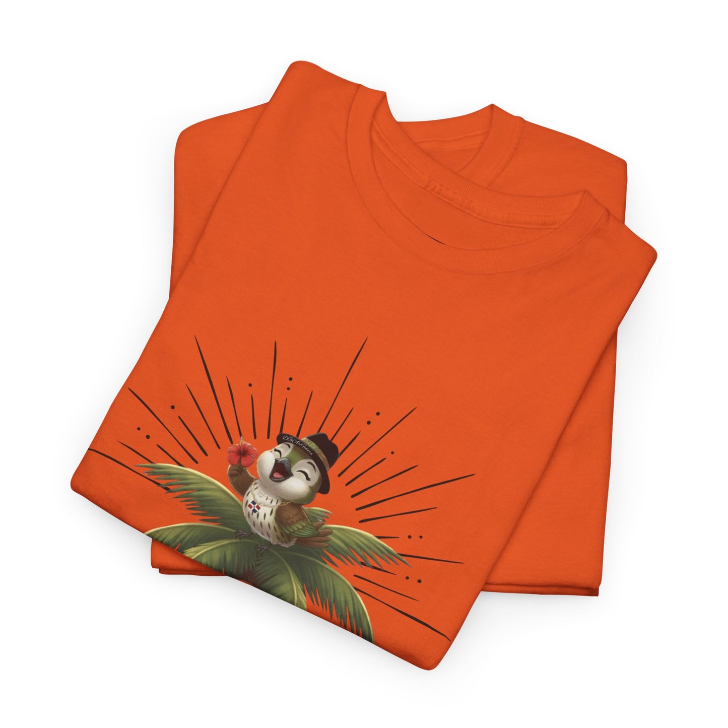 Unisex Heavy Cotton Tee Ciguita Tropical Sunrise