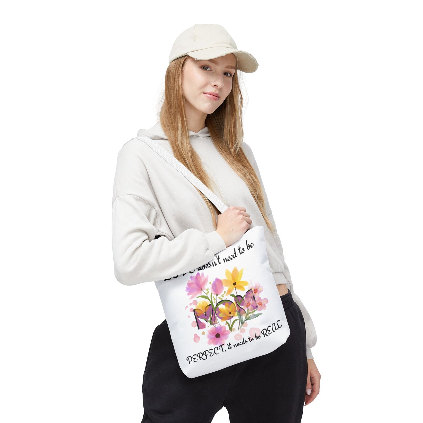 Love Is Real Inspirational Carryall Tote Bag