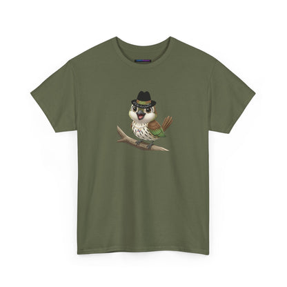 Unisex Heavy Cotton Tee Ciguita Chillin' on a Branch