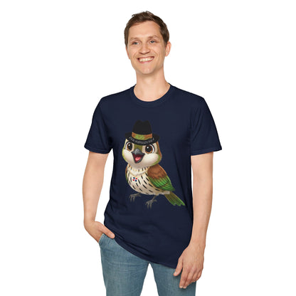 Unisex T-shirt Ciguita the Palmchat with Hat & Chain