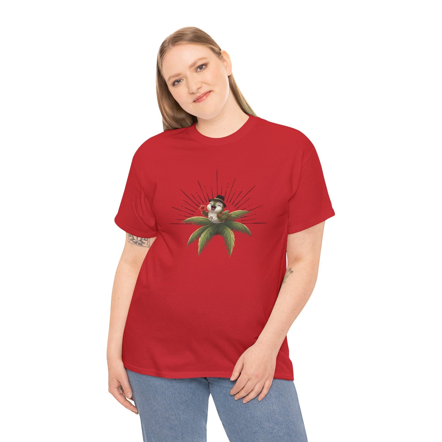 Unisex Heavy Cotton Tee Ciguita Tropical Sunrise