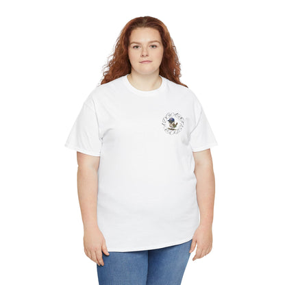 Unisex Heavy Cotton Tee - Cigüita y su Flow Dominicano - Front and Back