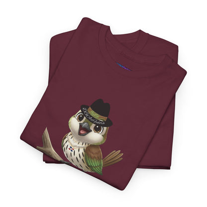 Unisex Heavy Cotton Tee Ciguita Chillin' on a Branch