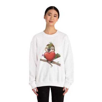Unisex Heavy Blend Crewneck Sweatshirt Ciguita Hugging a Heart