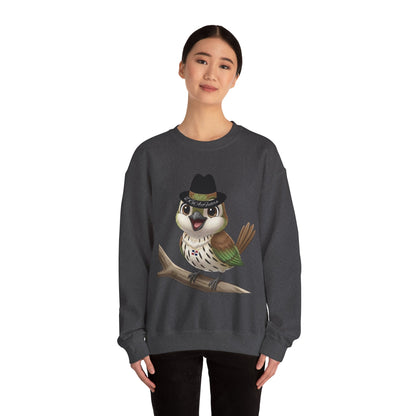 Unisex Heavy Blend Crewneck Sweatshirt Cigüita the Palmchat