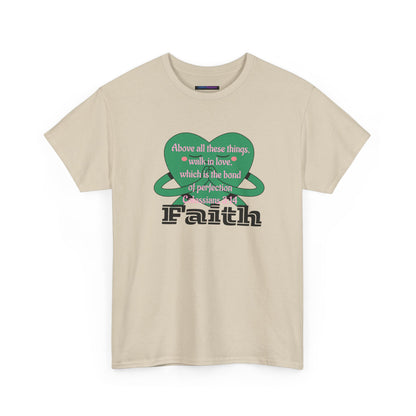 Unisex Heavy Cotton Tee -Faith, Colossians 3:14