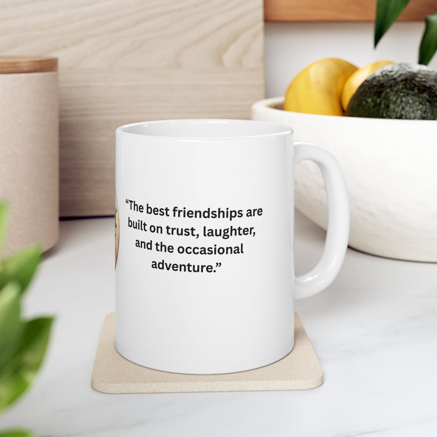 Ceramic Mug, (11oz, 15oz) Ciguita Heart and Quote