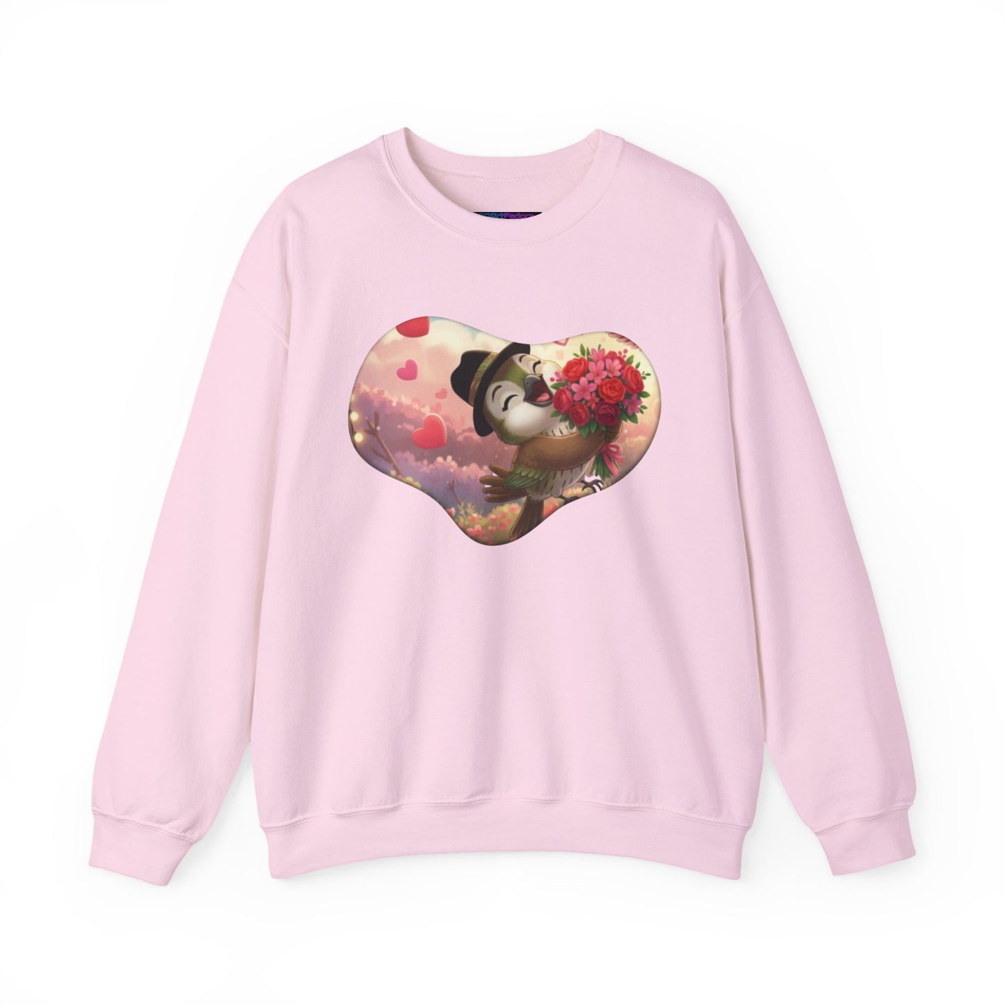 Unisex Heavy Blend Crewneck Sweatshirt San Valentin heart with ciguita.