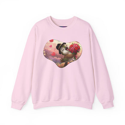 Unisex Heavy Blend Crewneck Sweatshirt San Valentin heart with ciguita.