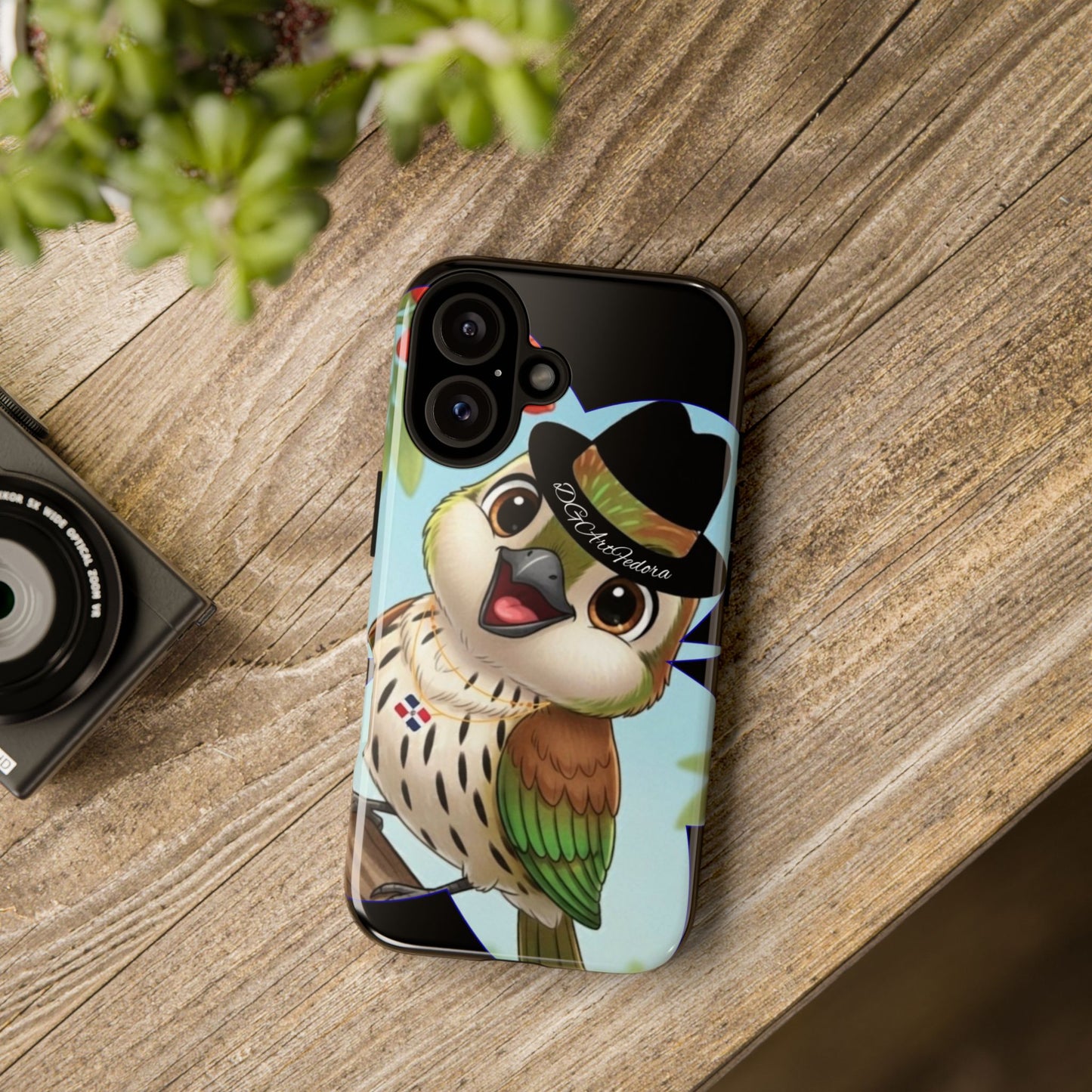 Tough Phone Case  Black- Matte & Glossy Options - Cigüita Design