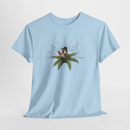Unisex Heavy Cotton Tee Ciguita Tropical Sunrise