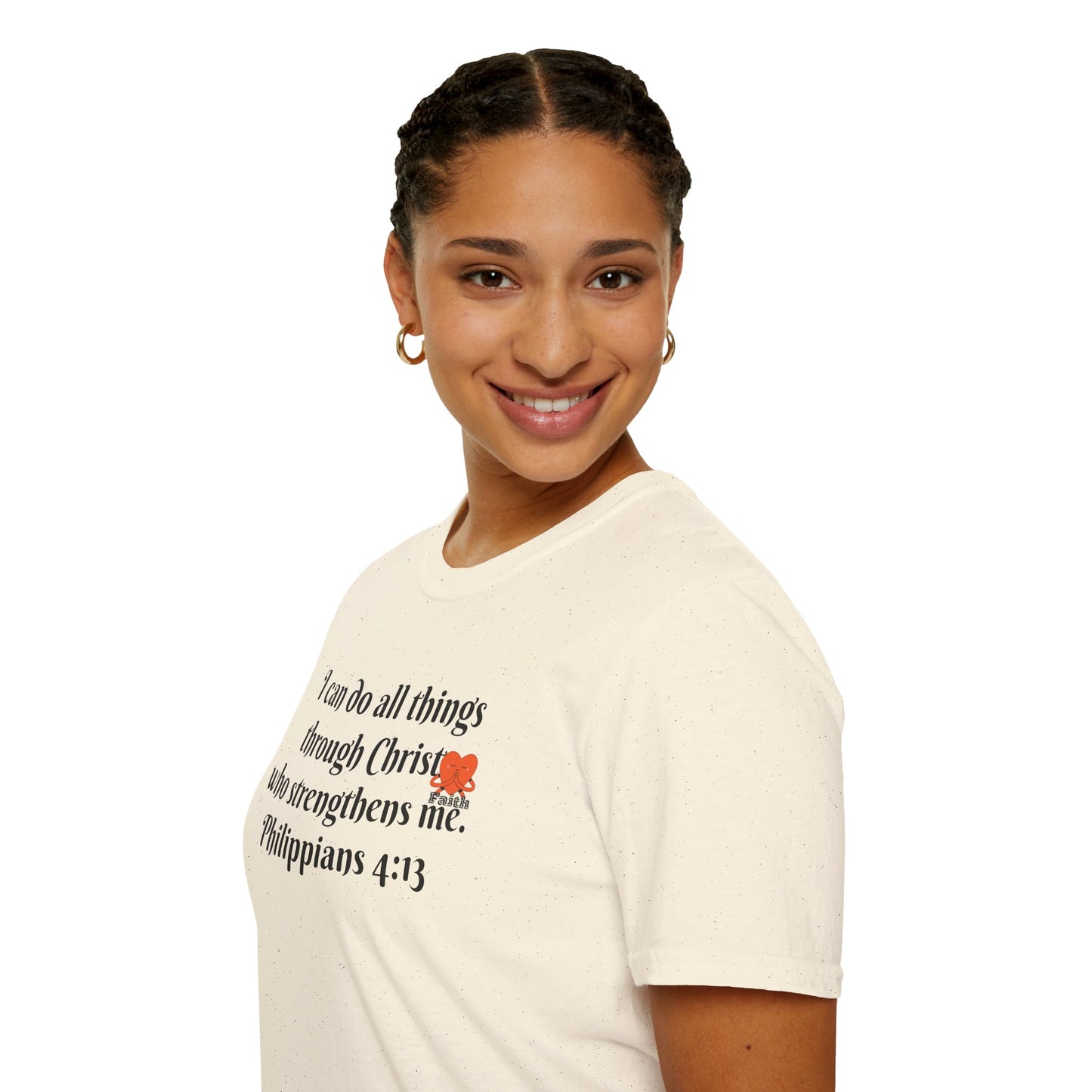 Unisex Softstyle T-Shirt -Philippians 4:13 - I can do all things