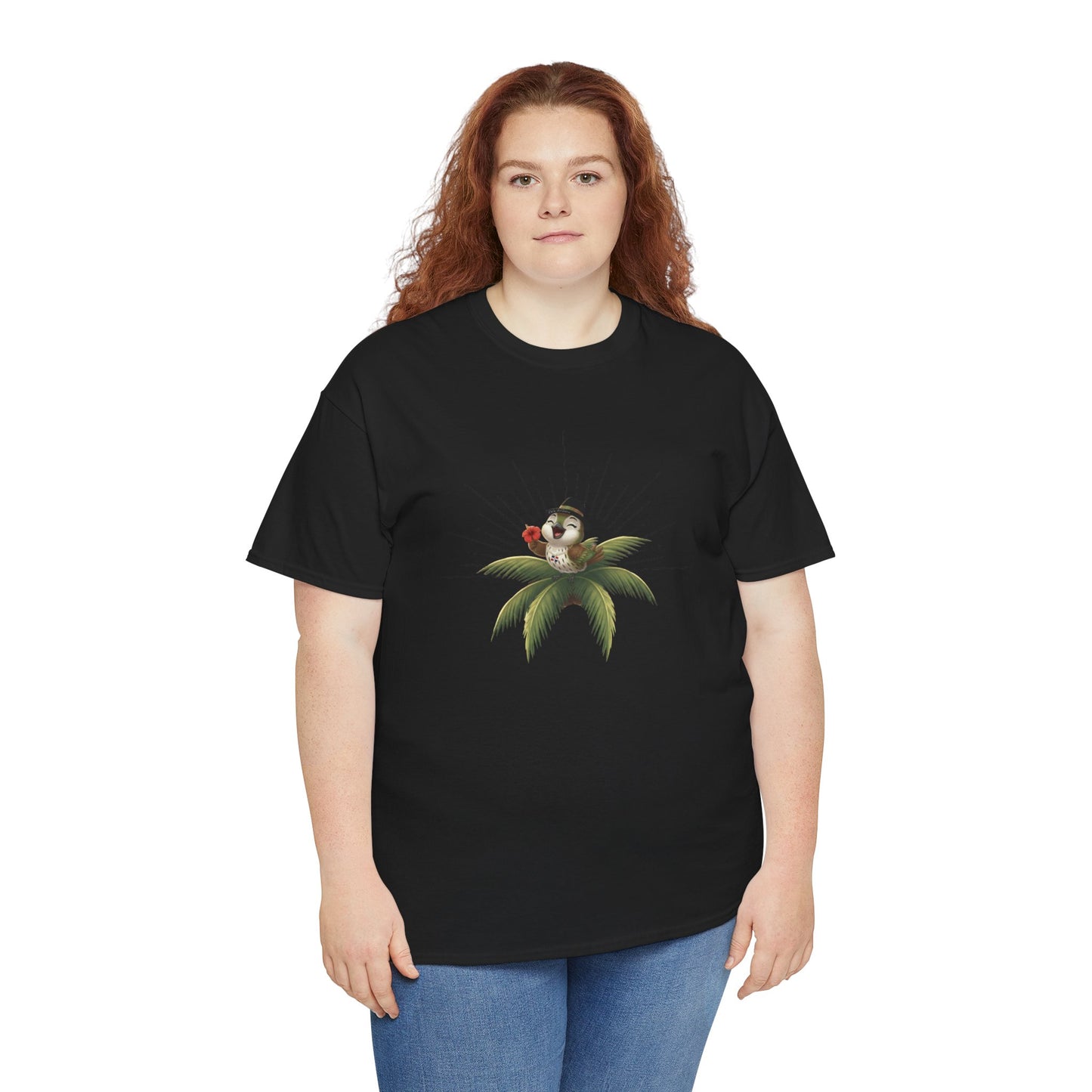 Unisex Heavy Cotton Tee Ciguita Tropical Sunrise