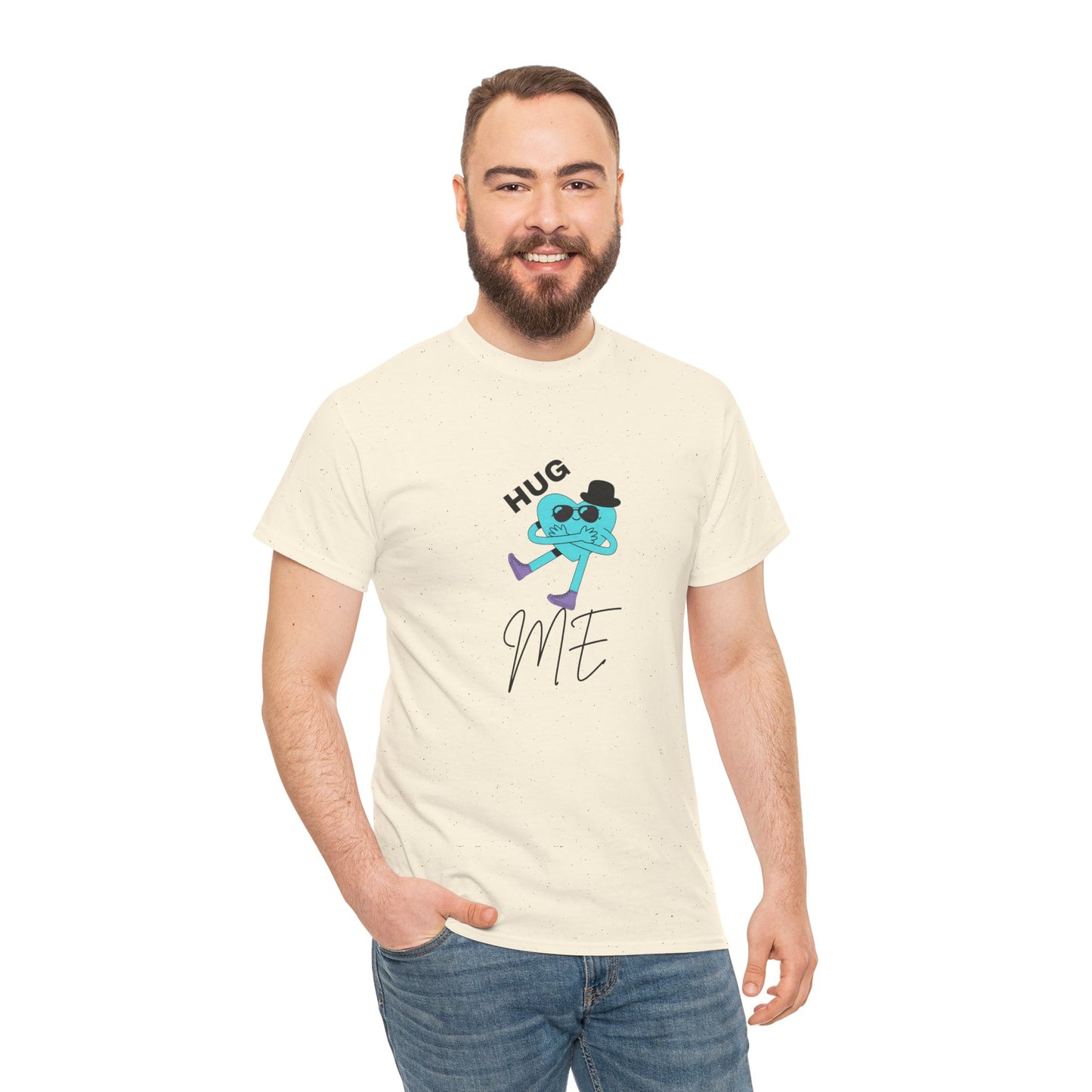 Unisex Heavy Cotton Tee HUG ME BOY