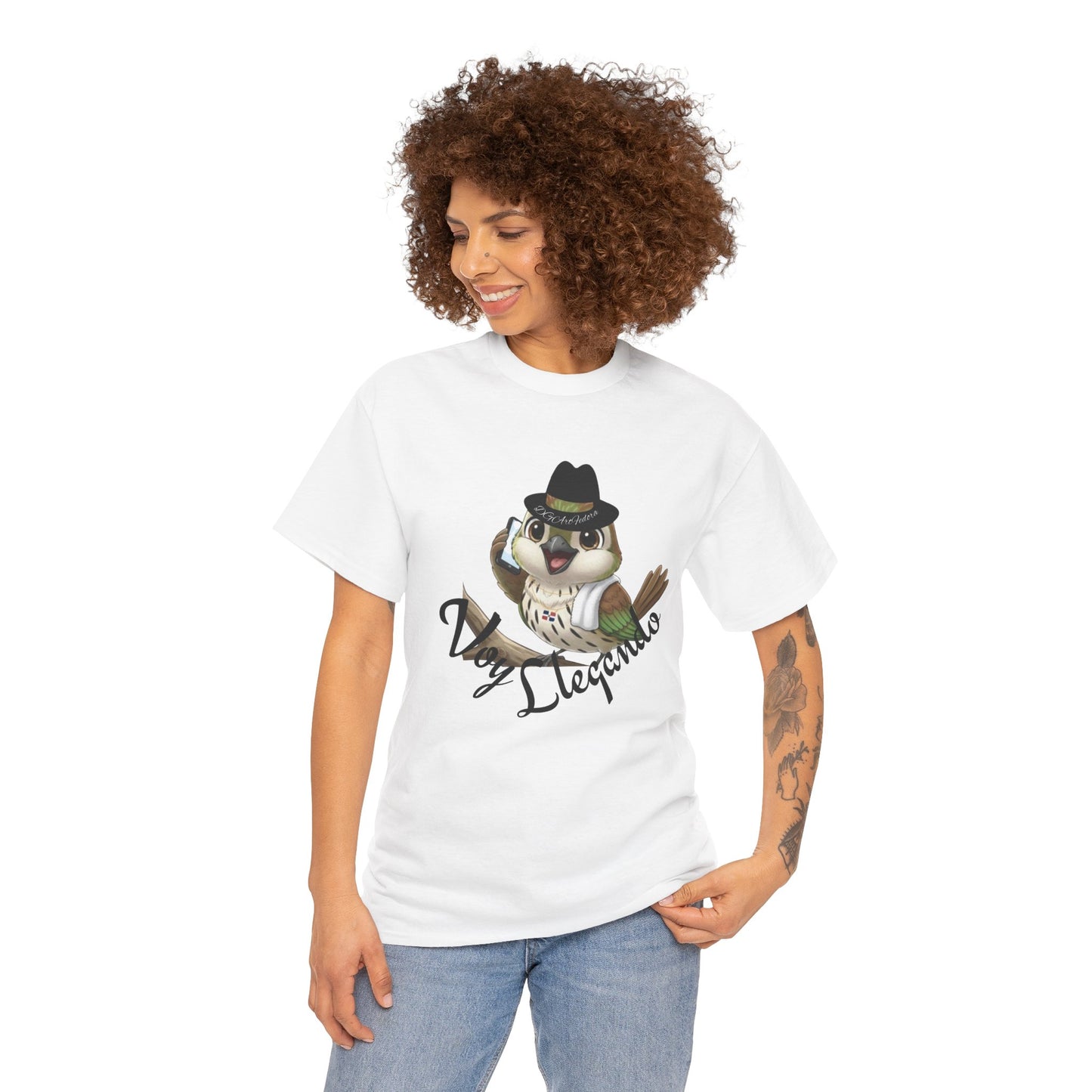 Unisex Heavy Cotton Tee - Voy Llegando
