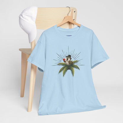 Unisex Heavy Cotton Tee Ciguita Tropical Sunrise
