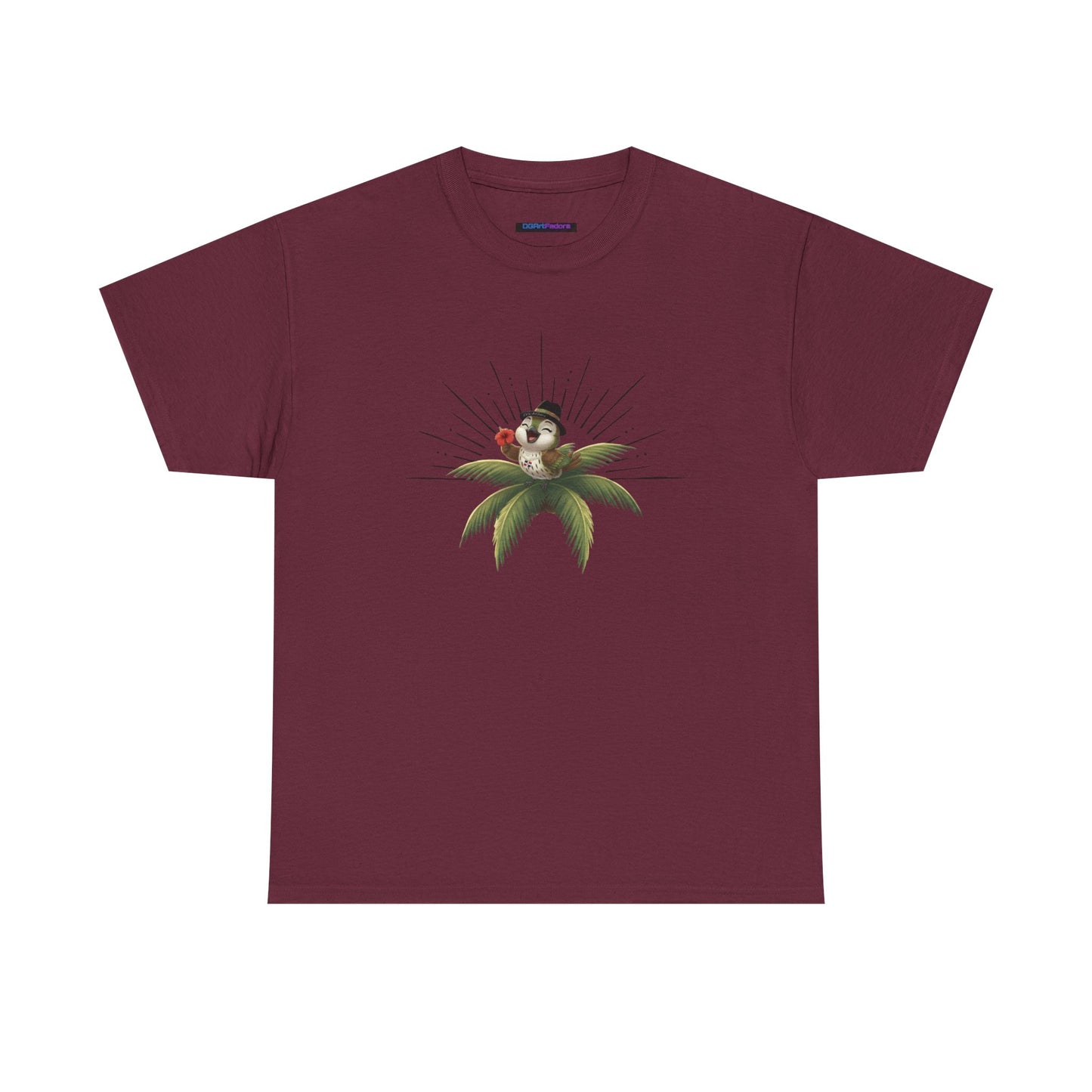 Unisex Heavy Cotton Tee Ciguita Tropical Sunrise