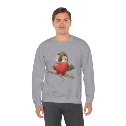 Unisex Heavy Blend Crewneck Sweatshirt Ciguita Hugging a Heart