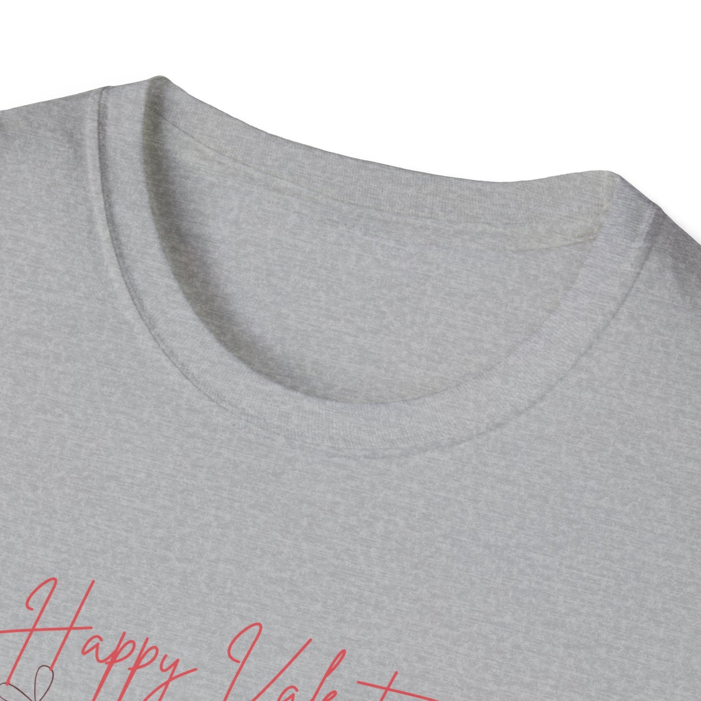 Unisex Softstyle T-Shirt Happy Valentine's Day Four Hearts