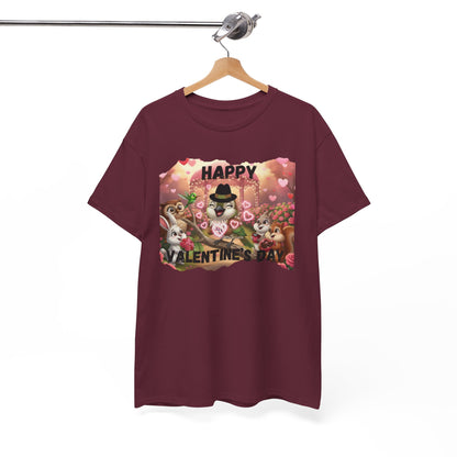Unisex Heavy Cotton Tee Valentine's Day Ciguita and Friends