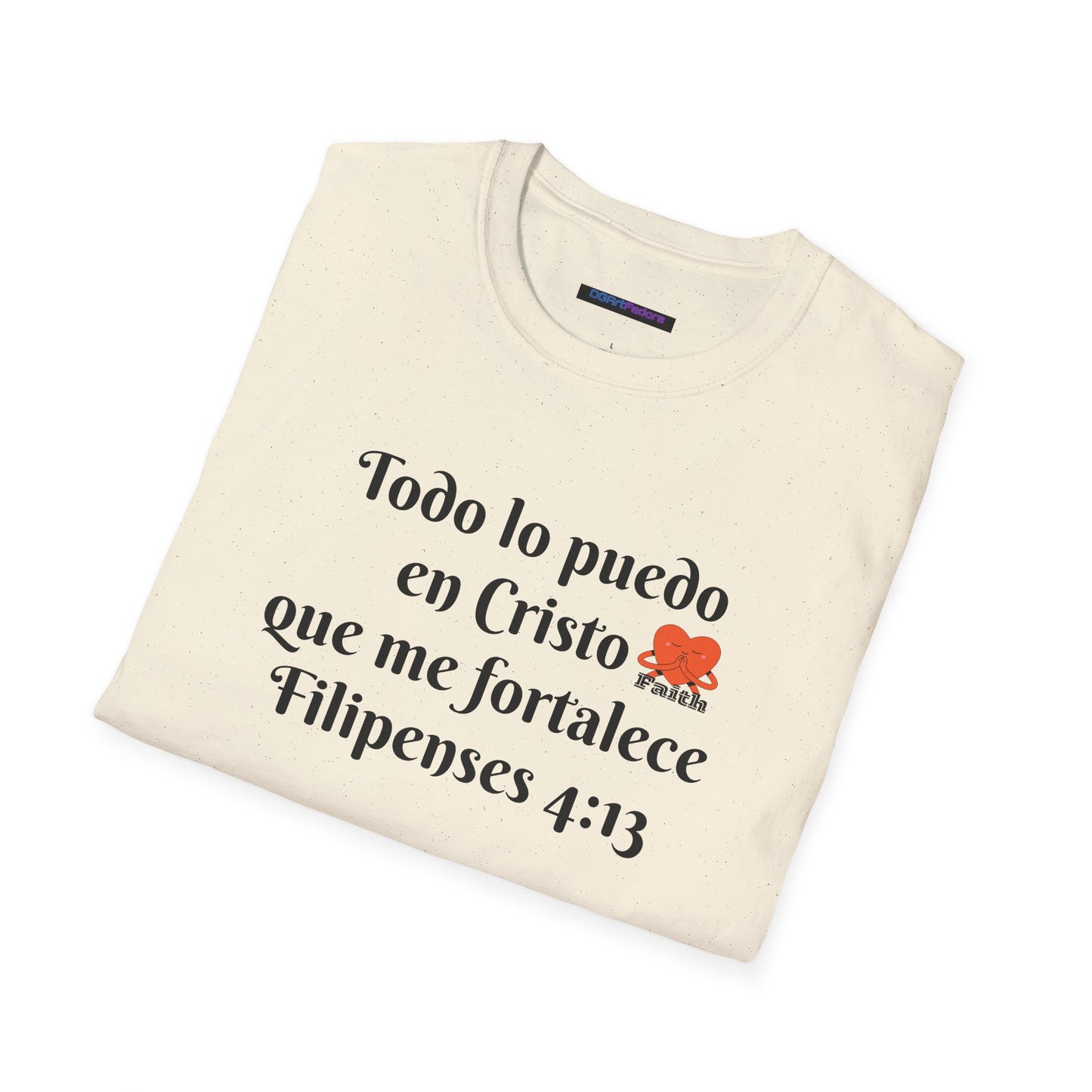 Unisex Softstyle T-Shirt - Filipenses 4:13 - Todo lo puedo en Cristo que me fortalece