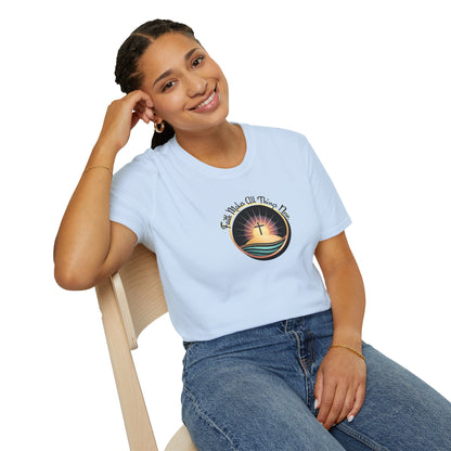 Unisex Softstyle T-Shirt - Shining Cross, Faith Makes All Things New