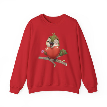 Unisex Heavy Blend Crewneck Sweatshirt Ciguita Hugging a Heart