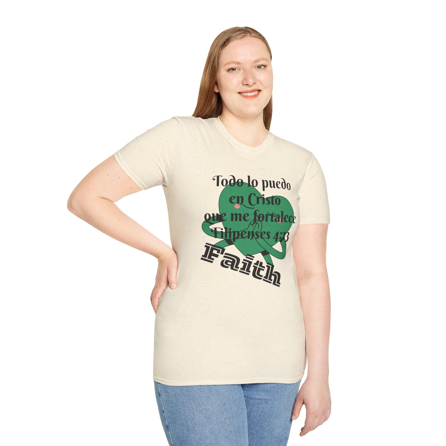 Unisex Softstyle T-Shirt - Filipenses 4:13 Todo lo Puedo en Cristo