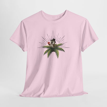 Unisex Heavy Cotton Tee Ciguita Tropical Sunrise