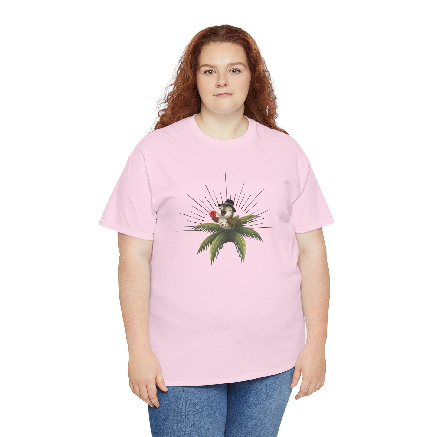 Unisex Heavy Cotton Tee Ciguita Tropical Sunrise