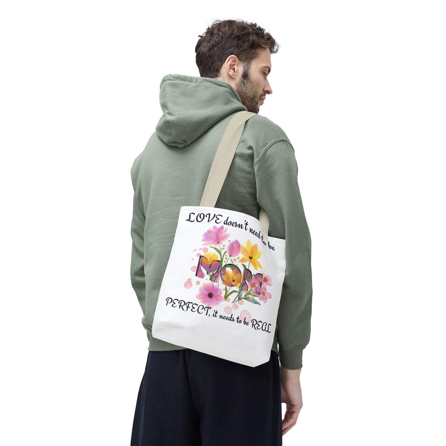 Love Is Real Inspirational Carryall Tote Bag