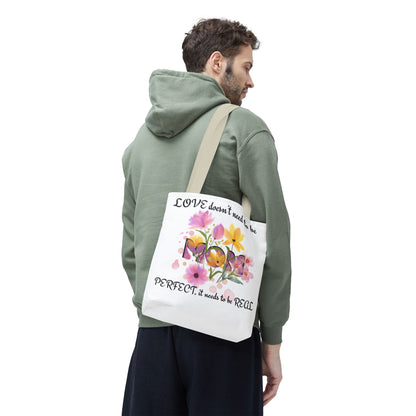 Love Is Real Inspirational Carryall Tote Bag