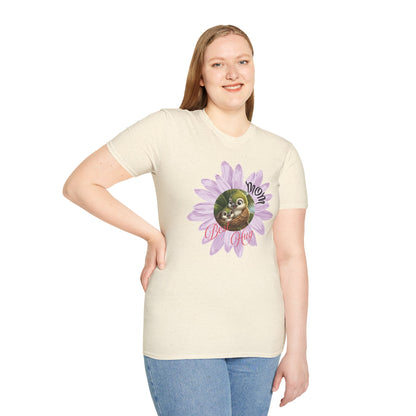 Cigüita Mother’s Embrace Flower Design - Softstyle T-Shirt