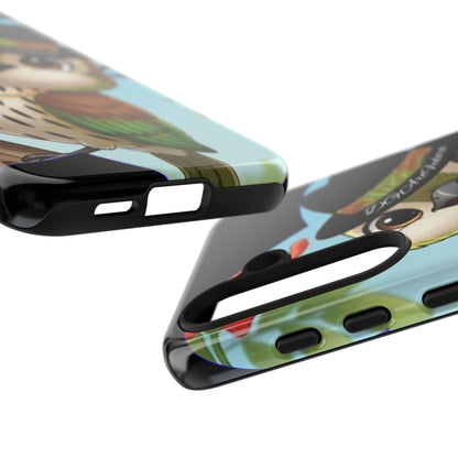 Tough Phone Case  Black- Matte & Glossy Options - Cigüita Design
