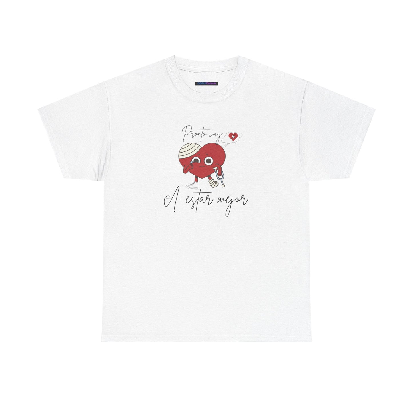 Unisex Heavy Cotton Tee pronto voy a estar bien (I'll be better soon)